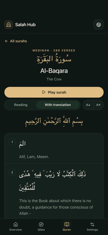 With translation