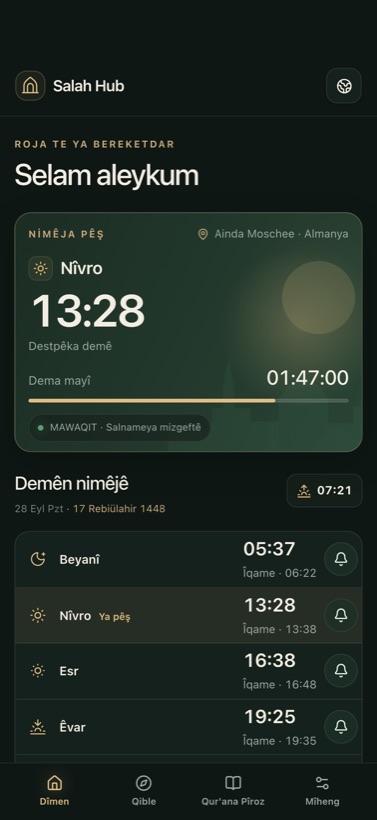 Salnameya mizgeftê bi Îqameyê