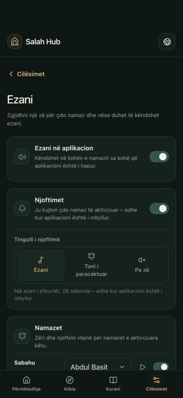Ezani dhe njoftimet